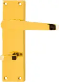 AR5000/15 Hoppe Victorian Straight Bathroom Levers on Plate - Polished Brass (87115930)