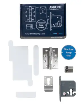 Click Here To Enlarge This Photo Of AR-FD/KIT D Hoppe Arrone Complete Fire Door Kit for FD30 Riser Doors / Store Cupboards - (50012976)
