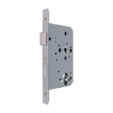 Click Here To Enlarge This Photo Of AR8100-S-60-SSS Hoppe Euro Profile DIN Sashlock Square Forend, 60mm Backset - Satin Stainless Steel (87134273)