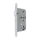 AR8104-R-60-SSS Hoppe Euro Profile DIN Nightlatch Radius Forend, 60mm Backset - Satin Stainless Steel (87134434)