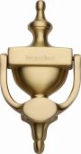 V910 195-SB Heritage Brass Urn Knocker 7 ¼" Satin Brass Finish