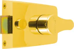 AR840-PB-PB Hoppe 60mm Standard Deadlocking Nightlatch - Polished Brass Case c/w Cylinder (87108521)