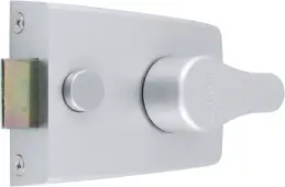 AR840-SC-SC Hoppe 60mm Standard Deadlocking Nightlatch - Satin Chrome Case c/w Cylinder (87108522)