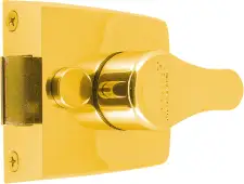 AR845-PB-PB Hoppe 40mm Narrow Style Deadlocking Nightlatch - Polished Brass Case c/w Cylinder (87108526)