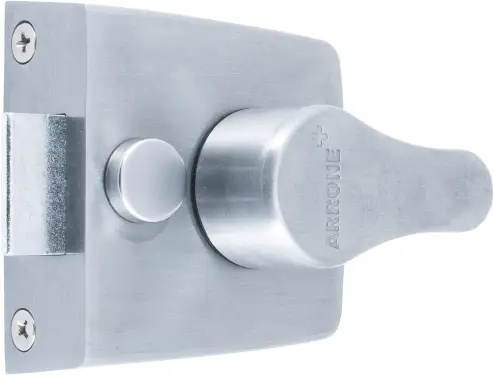 Click Here To Enlarge This Photo Of AR845-SC-SC Hoppe 40mm Narrow Style Deadlocking Nightlatch - Satin Chrome Case c/w Cylinder (87108527)