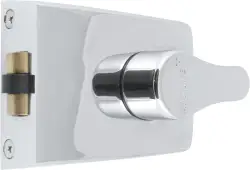 AR850-PC-PC Hoppe 60mm Standard Roller Bolt Deadlocking Nightlatch - Polished Chrome Case c/w Cylinder (87108533)