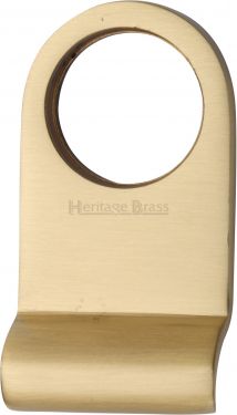 Click Here To Enlarge This Photo Of V930-SB Heritage Brass Round Cylinder Pull Satin Brass Finish