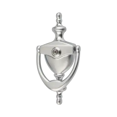 Click Here To Enlarge This Photo Of AR727K-SC Hoppe Traditional Knocker With Viewer - Satin Chrome (50022106)