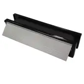 AFTLBFXC/30SAA Astroflame FX Telescopic Intumescent Letter Box (30min) 12 inch Satin Anodised Aluminium (ABS Plastic Black Frame)