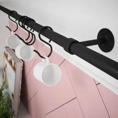 Click Here To Enlarge This Photo Of KU1000AMB Rothley Utensil Rail Kit 19mm x 1000mm - Matt Black