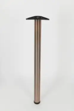 Click Here To Enlarge This Photo Of L183AC Rothley Worktop Table Leg 60mm (Dia) x 870mm (L) - Antique Copper