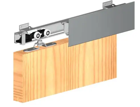 Click Here To Enlarge This Photo Of SD/HS1215WB Rothley Hurkules 120 Single Door Sliding Door Kit 1500mm (120kg)