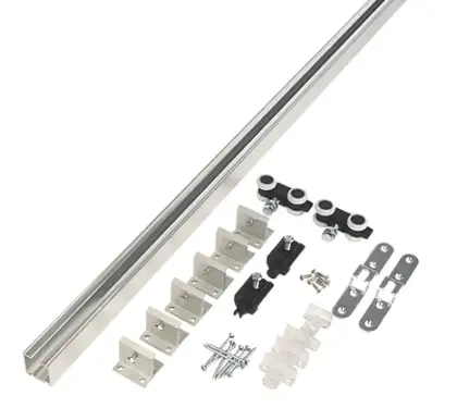 Click Here To Enlarge This Photo Of SD/HS1218WB Rothley Hurkules 120 Single Door Sliding Door Kit 1800mm (120kg)
