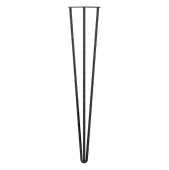 KLHP3710MB/2 Rothley 710mm 3 Pin Hairpin Leg - Matt Black (Set of 2)