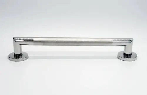 Click Here To Enlarge This Photo Of J442FSM Rothley 457mm x 32mm Knurled Grab Rail - Polished Stainless Steel