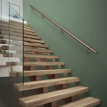 Click Here To Enlarge This Photo Of KAC3600B Rothley Stainless Steel 'Baroque' Handrail Kit (3 x 1.2mtr) Antique Copper (Internal/External)