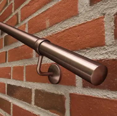 Click Here To Enlarge This Photo Of KAC3600B Rothley Stainless Steel 'Baroque' Handrail Kit (3 x 1.2mtr) Antique Copper (Internal/External)