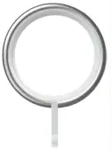 CRINGBS Rothley Curtain Rings (Box of 10) Brushed Silver