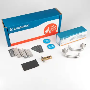 Click Here To Enlarge This Photo Of FDPR4 - Carlisle Brass Eurospec FD30 Residential Fire Door Pack - Lever with Tubular Latch