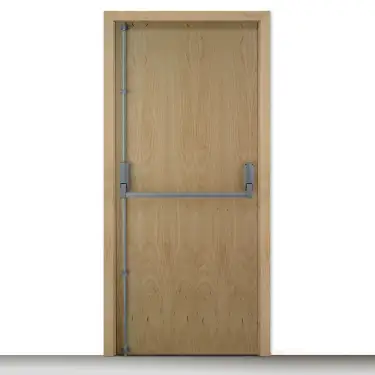 Click Here To Enlarge This Photo Of BRITON 376.SE Single Door Push Bar Vertical Panic Bolt - Silver