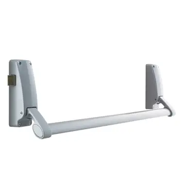 Click Here To Enlarge This Photo Of BRITON 378.SE Single Door Push Bar Panic Latch - Silver