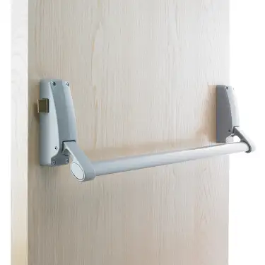Click Here To Enlarge This Photo Of BRITON 378.SE Single Door Push Bar Panic Latch - Silver