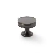 AW808-38-DBZ - Alexander & Wilks Lynd Cupboard Knob - Dark Bronze - 38mm