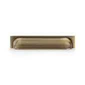AW906AB - Alexander & Wilks Quantock Cup Pull Handle - Antique Brass - 203mm c/c