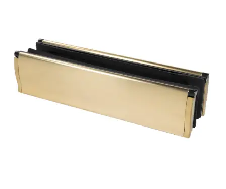 Click Here To Enlarge This Photo Of Jigsaw™  Contemporary Sleeve Type Letter Plate - 300x75mm, Suits 44-68mm Thick doors - 316 PVD Satin Brass (LP200-PSB)