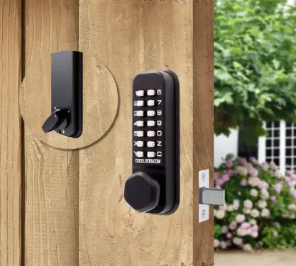 Click Here To Enlarge This Photo Of Codelocks CL210 BK MG Light Duty Mechanical Mortice Deadbolt Digital Lock - Black Marine Grade