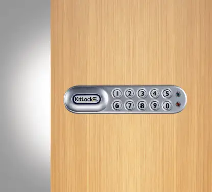 Click Here To Enlarge This Photo Of Codelocks KL1000 SG RH KitLock Classic Electronic Locker/Cabinet Lock (Right Hand) - Silver