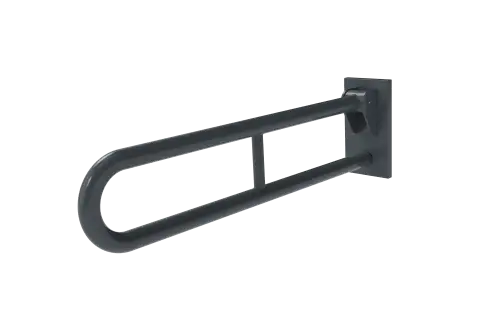 Click Here To Enlarge This Photo Of 105SC/DG Fitzroy of London 800mm Friction Hinged Support Rail (Stainless Steel) with Concealed Fixings - Dark Grey (RAL 7016)