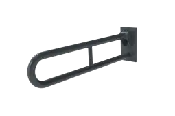 105SC/DG Fitzroy of London 800mm Friction Hinged Support Rail (Stainless Steel) with Concealed Fixings - Dark Grey (RAL 7016)