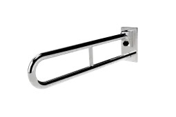 105SC/SP Fitzroy of London 800mm Friction Hinged Support Rail (Stainless Steel) with Concealed Fixings - Polished