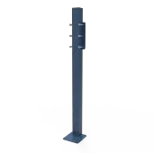 112501/DB Fitzroy of London Floor Mounting Post and Adaption Kit for DDGR-B and DDGR-BP (Mild Steel) 1000mm - Dark Blue (RAL 5011)