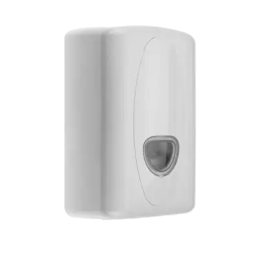 Click Here To Enlarge This Photo Of 140401/WH Fitzroy of London Plastic Toilet Tissue Dispenser with Clear Level Indicator - White