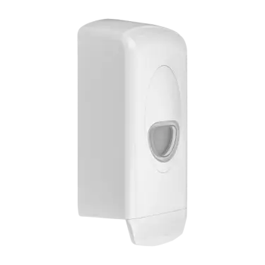 Click Here To Enlarge This Photo Of 140601/WH Fitzroy of London Plastic Bulk Fill Soap Dispenser with Clear Level Indicator - White