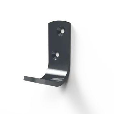 Click Here To Enlarge This Photo Of 141701/DG Fitzroy of London Single Robe Hook (Aluminium) Dark Grey (RAL 7016)