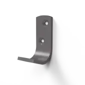 141701/GY Fitzroy of London Single Robe Hook (Aluminium) Grey (RAL 7005)