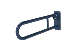 211865/DB Fitzroy of London 650mm Lift and Lock Hinged Support Rail (Stainless Steel) with Exposed Fixings - Dark Blue (RAL 5011)