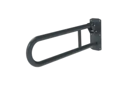 211865/DG Fitzroy of London 650mm Lift and Lock Hinged Support Rail (Stainless Steel) with Exposed Fixings - Dark Grey (RAL 7016)