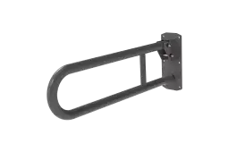 211865/GY Fitzroy of London 650mm Lift and Lock Hinged Support Rail (Stainless Steel) with Exposed Fixings - Grey (RAL 7005)