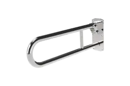 211865/SP Fitzroy of London 650mm Lift and Lock Hinged Support Rail (Stainless Steel) with Exposed Fixings - Polished