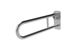 211865/SS Fitzroy of London 650mm Lift and Lock Hinged Support Rail (Stainless Steel) with Exposed Fixings - Satin