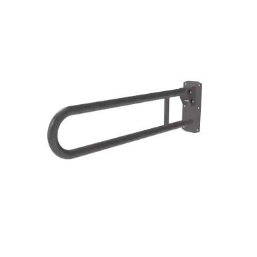 Click Here To Enlarge This Photo Of 211880/GY Fitzroy of London 800mm Lift and Lock Hinged Support Rail (Stainless Steel) with Exposed Fixings - Grey (RAL 7005)