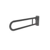 211880/GY Fitzroy of London 800mm Lift and Lock Hinged Support Rail (Stainless Steel) with Exposed Fixings - Grey (RAL 7005)