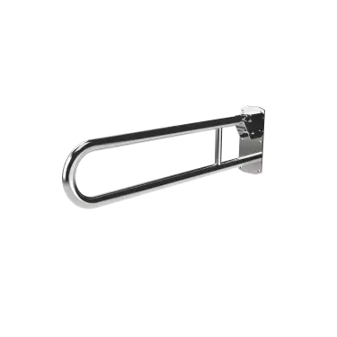 Click Here To Enlarge This Photo Of 211880/SP Fitzroy of London 800mm Lift and Lock Hinged Support Rail (Stainless Steel) with Exposed Fixings - Polished
