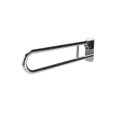 211880/SP Fitzroy of London 800mm Lift and Lock Hinged Support Rail (Stainless Steel) with Exposed Fixings - Polished