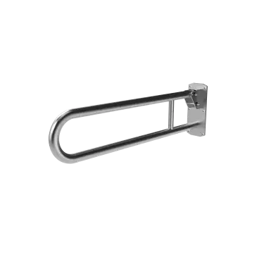 Click Here To Enlarge This Photo Of 211880/SS Fitzroy of London 800mm Lift and Lock Hinged Support Rail (Stainless Steel) with Exposed Fixings - Satin