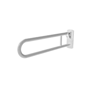 Click Here To Enlarge This Photo Of 211880/WH Fitzroy of London 800mm Lift and Lock Hinged Support Rail (Stainless Steel) with Exposed Fixings - White (RAL 9016)